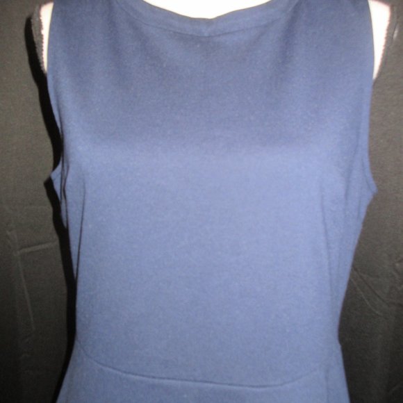 Women's GAP Navy Blue Shell Tank Dress Size 12 Tall - Picture 2 of 4
